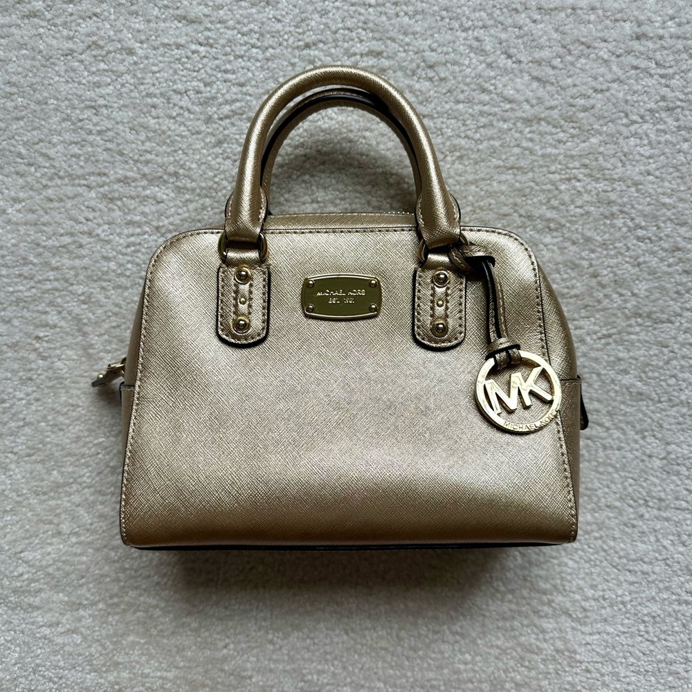 Michael Kors Gold Mini Satchel